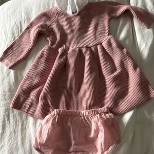 Nordstrom Pink Knit Dress with Bloomers